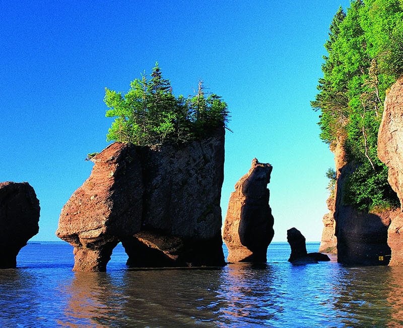 Nouveau Monde - Canada de l'Est entre la Nouvelle Ecosse et le Nouveau Brunswick